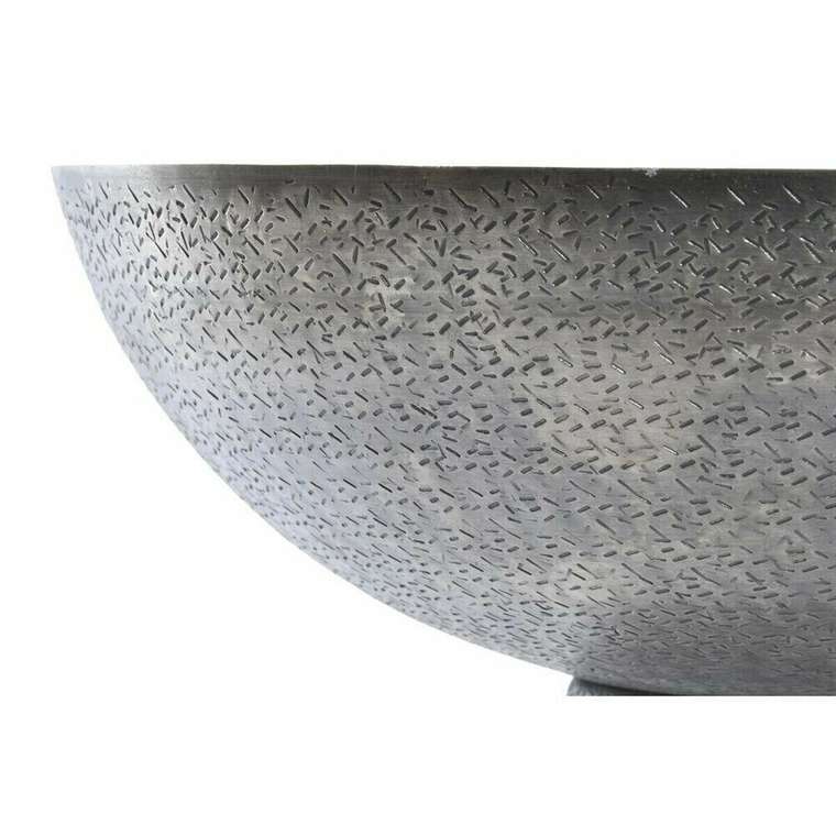 Блюдо DKD Home Decor Позолоченный Серебристый Loft Отделка состаренная 30 x 30 x 17 cm (2 штук)