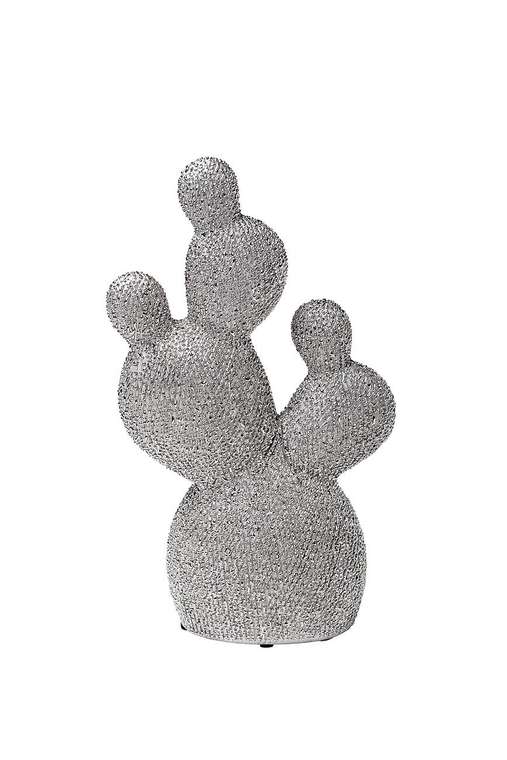 Статуэтка Кактус серебряного цвета