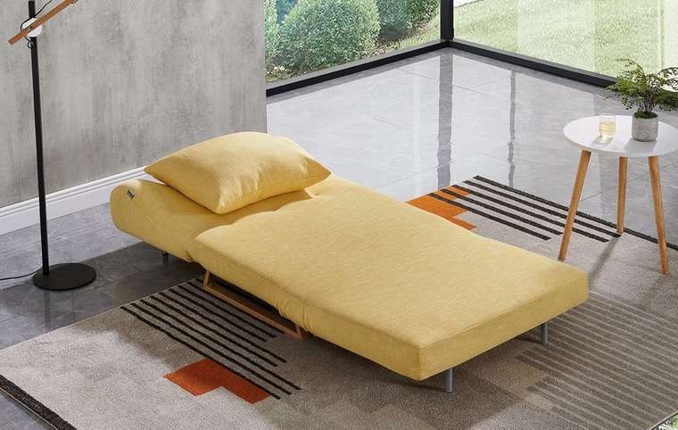 Кресло-кровать Rosy желтого цвета
