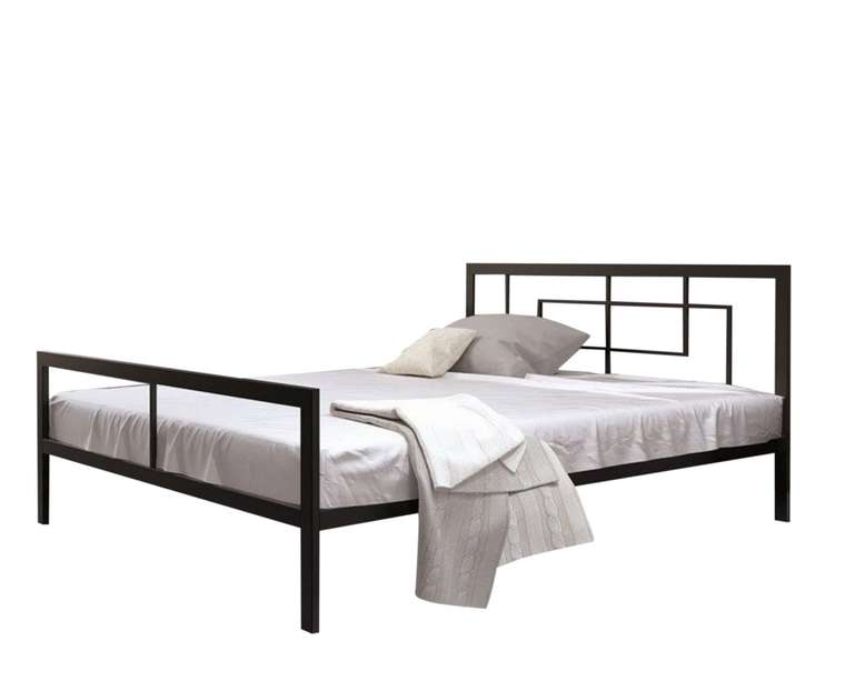 Кровать Кантерано 140х200 черного цвета
