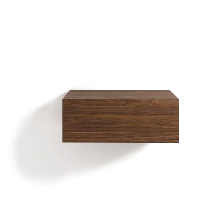 Тумба-ящик из массива орехового дерева Vesper коричневого цвета