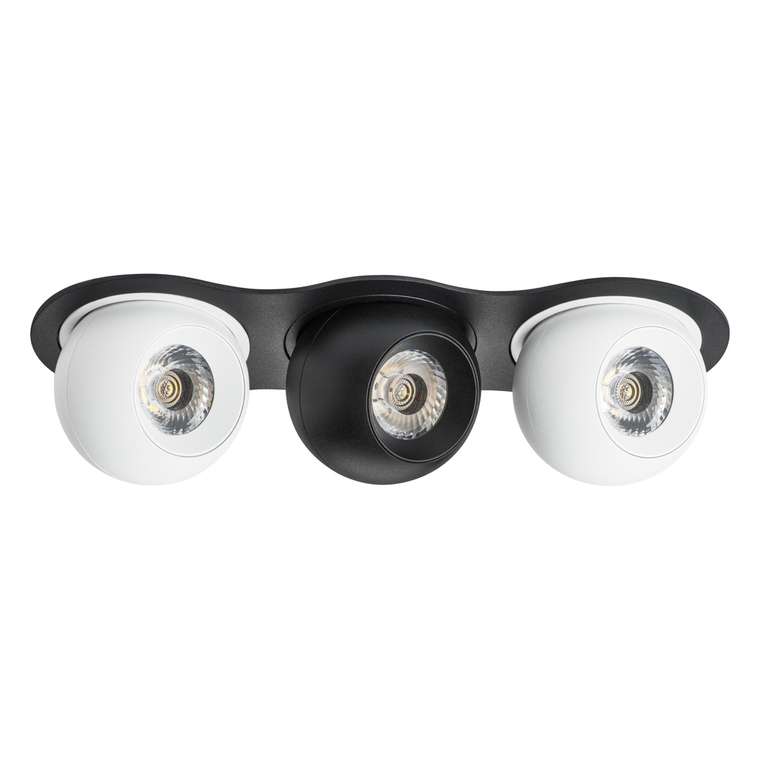 Светильник INTERO LED 9W*3 850LM*3 24G ЧЕРНЫЙ/БЕЛЫЙ 3000K (217637+217062+217072+217062)