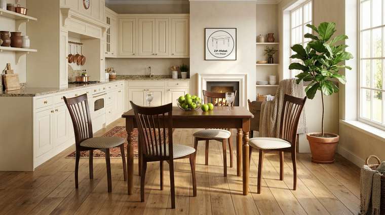 Обеденная группа Верди 120 бежево-коричневого цвета