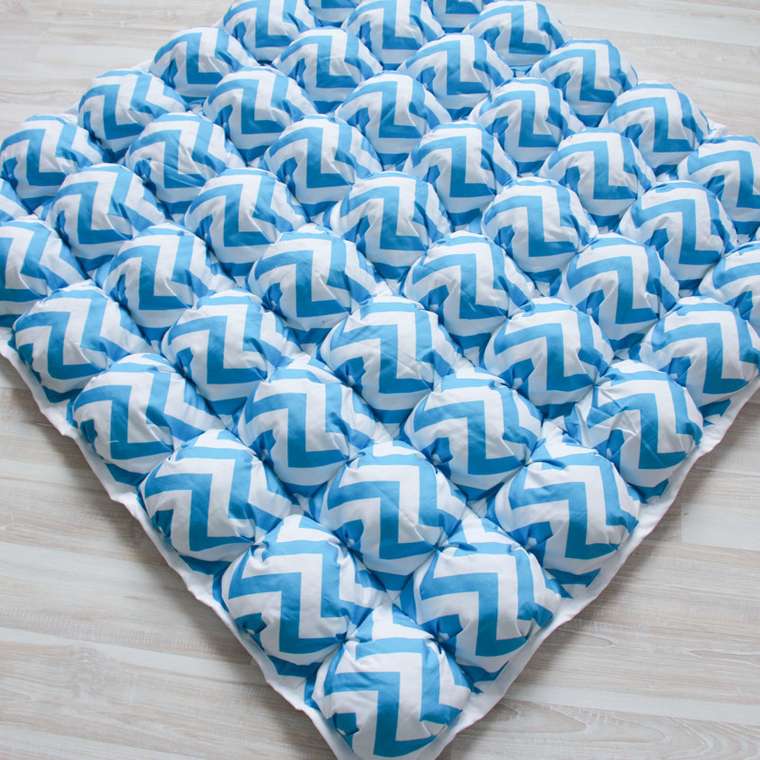 Игровой коврик Бомбон Blue Zigzag 110х110 см