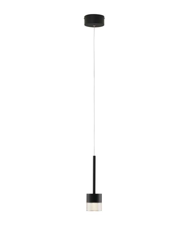 Подвесной светодиодный светильник Self черного цвета