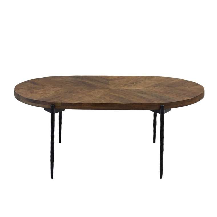 Журнальный стол из массива манго Васу коричневого цвета