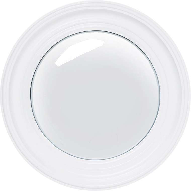 Зеркало сферическое Convex белого цвета
