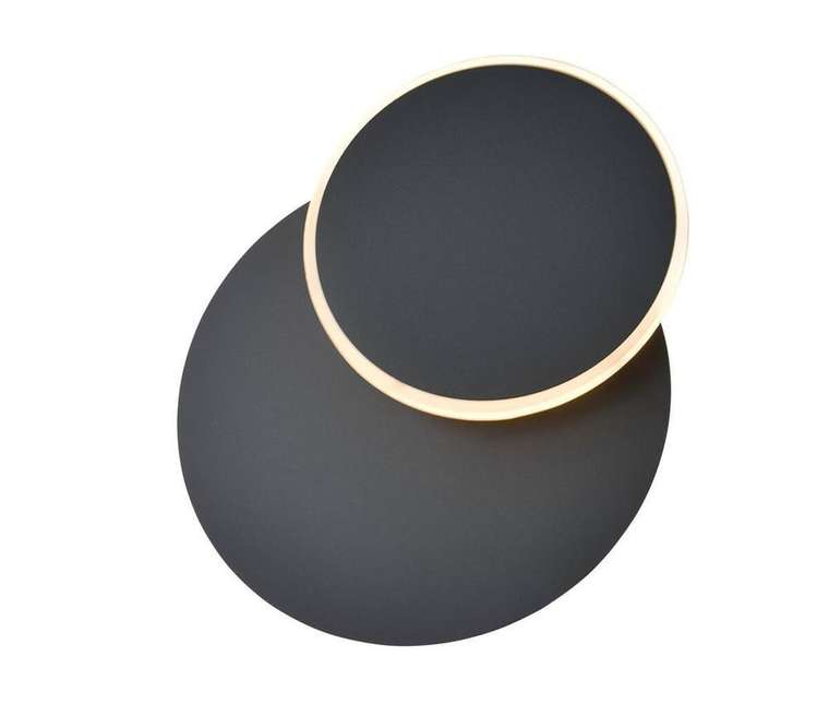 Настенный светодиодный светильник Runo черного цвета
