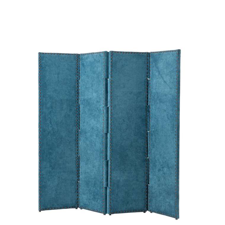 Ширма Eichholtz Duchamp обтянута тканью синего цвета