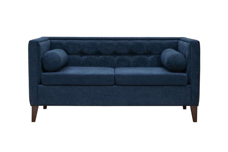 Прямой диван Эгоист синего цвета 