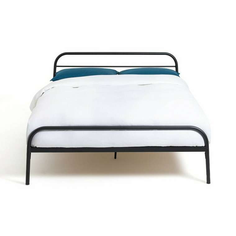 Кровать из металла Cristo 160x200 черного цвета