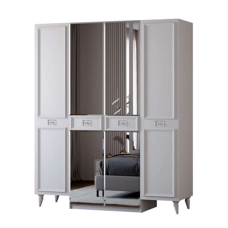 Шкаф Валенсия белого цвета