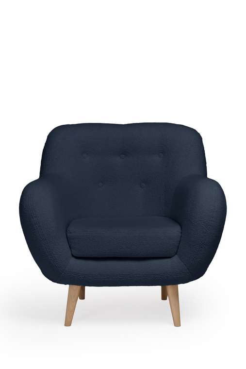 Кресло Элефант темно-синего цвета