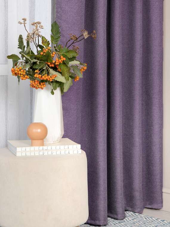 Штора Violet 170х270 фиолетового цвета