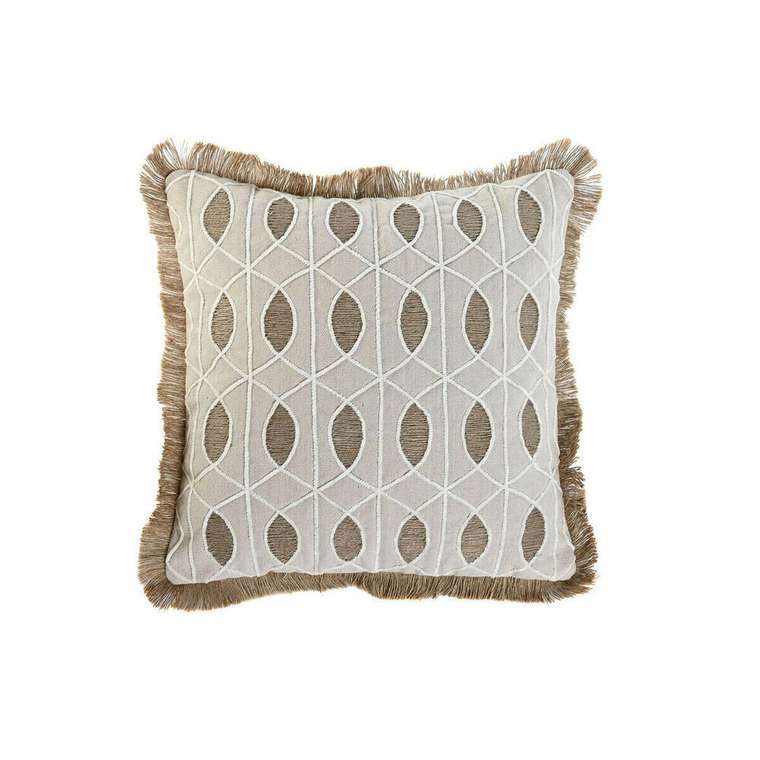 Подушка Boho 45х45 бело-бежевого цвета