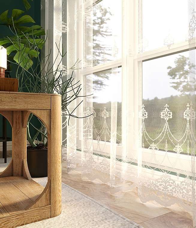 тюль Николь 500х280 белый