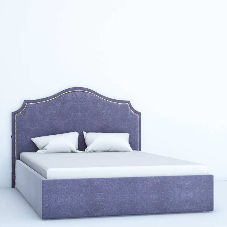 Кровать Violetta 180х200 с подъёмным механизмом фиолетового цвета
