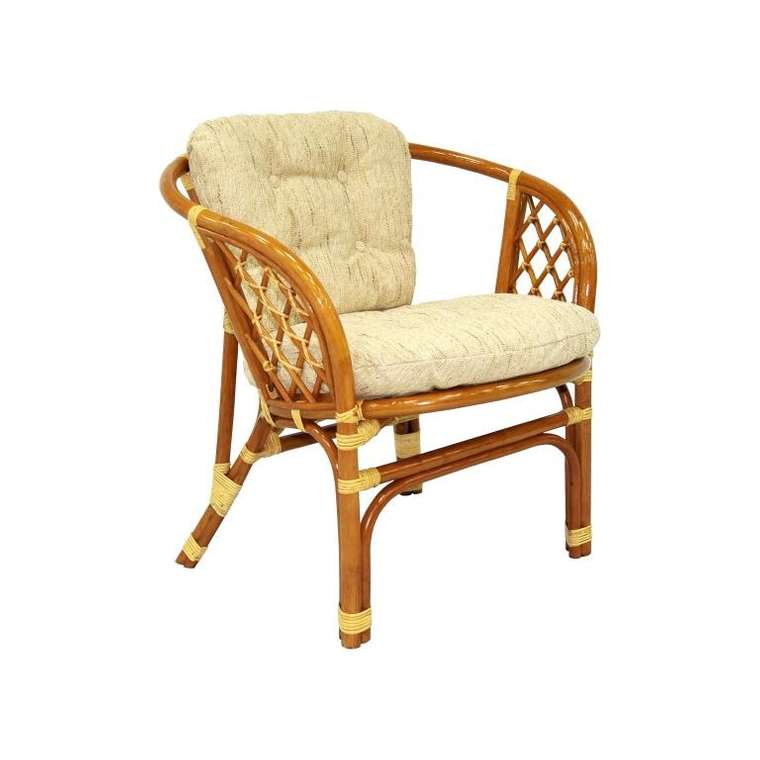 Кресло "Багама" из ротанга и ткани 