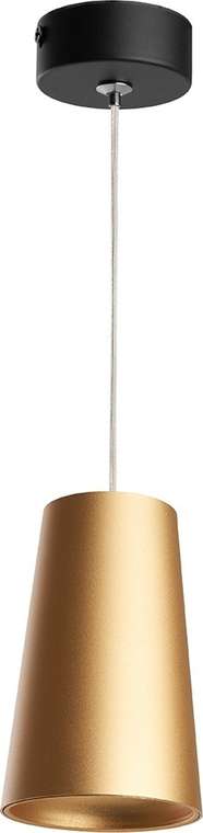 Подвесной светильник Feron ML1858 Barrel BELL levitation 48423 MR16 35W золото черный
