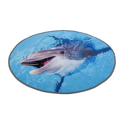Коврик влаговпитывающий Дельфин голубого цвета