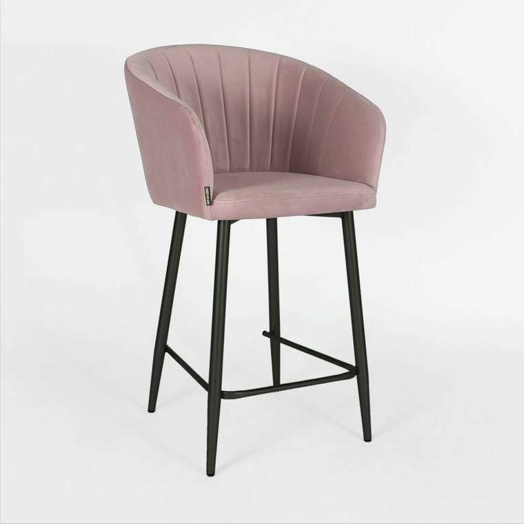 Барный стул Гарда пыльно-розового цвета