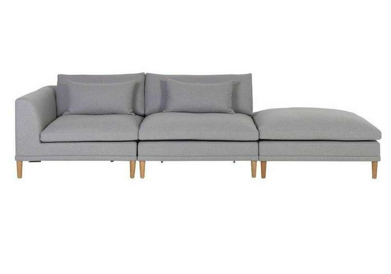Модульный диван Халден серого цвета