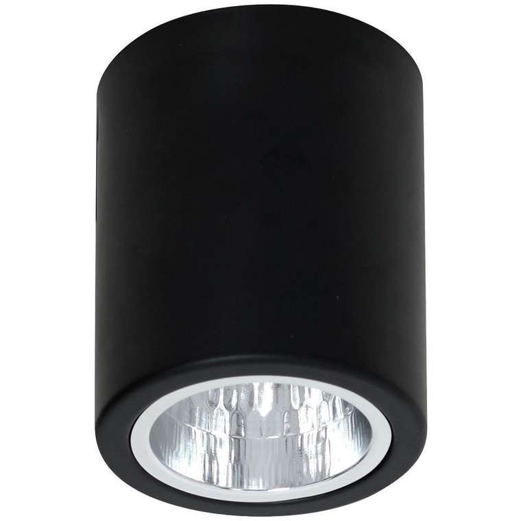 Потолочный светильник Downlight Round черного цвета 