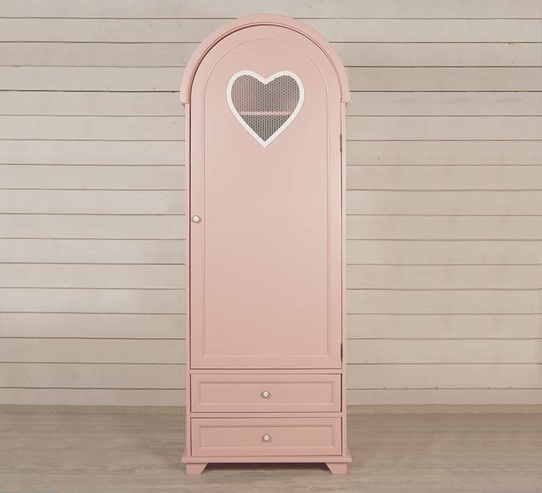 Шкаф одностворчатый Adelina в розовом цвете
