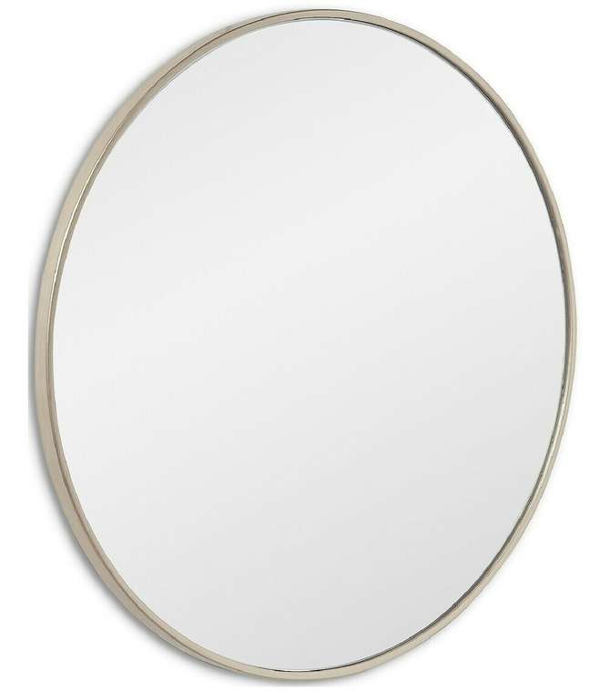 Настенное зеркало Ala L в раме серебряного цвета