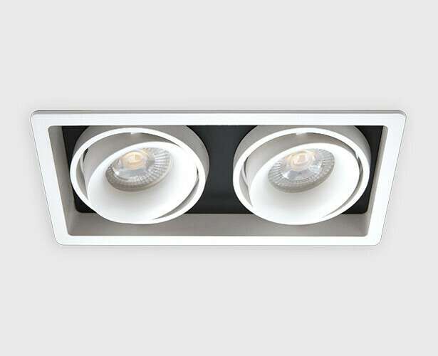 Встраиваемый светильник DE-312 white (металл, цвет белый)