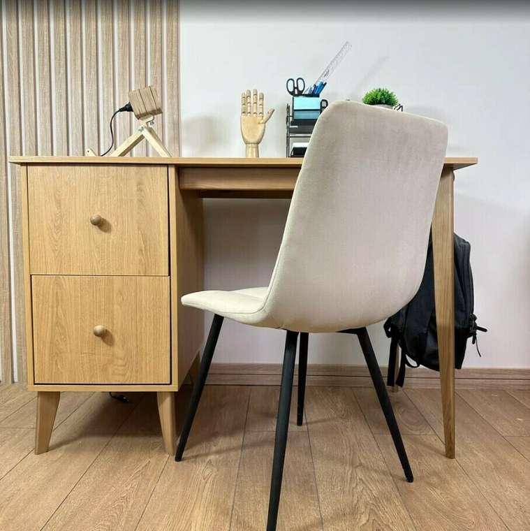 Письменный стол Wood бежевого цвета