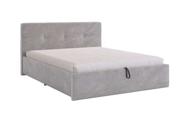 Кровать Веста 160х200 серого цвета с подъемным механизмом
