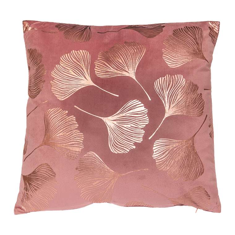 Декоративная подушка 42х42 розового цвета