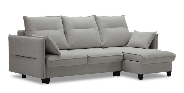 Угловой диван-кровать Палермо серого цвета