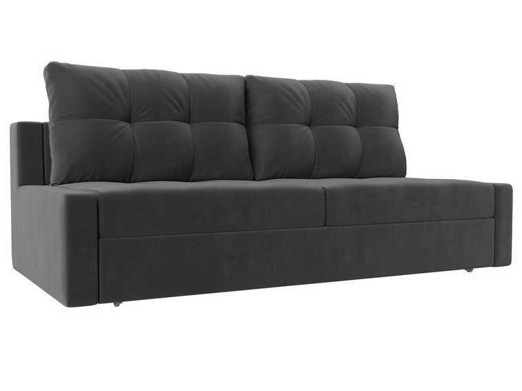 Прямой диван-кровать Мартин серого цвета