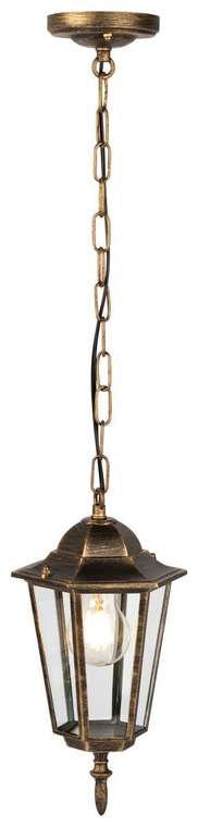 Уличный подвесной светильник ЭРА Веледа GBS-104-BR-0810 230В Е27 IP54 бронза Б0071481