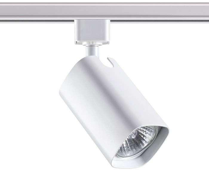 Светильник трековый однофазный трехжильный IP20 50W 230V NT19 белый Novotech Gusto 370552
