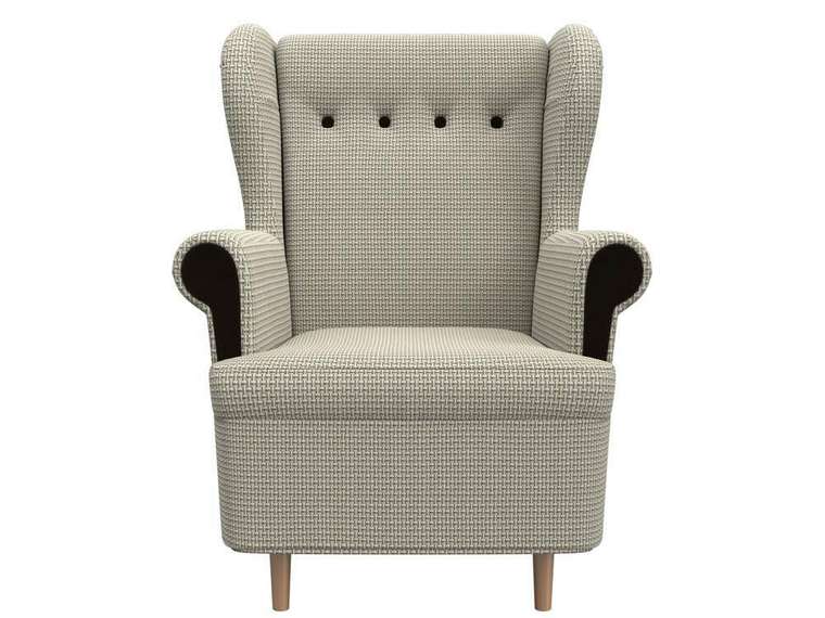 Кресло Торин серо-бежевого цвета