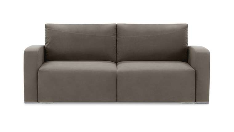Прямой диван-кровать Окленд Лайт серо-коричневого цвета