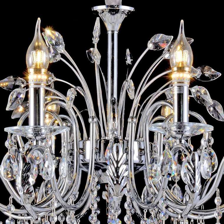Хрустальная люстра 02300-0.4-08 CH (металл, цвет хром)