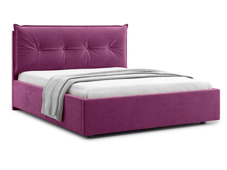 Кровать Cedrino 140х200 пурпурного цвета с подъемным механизмом