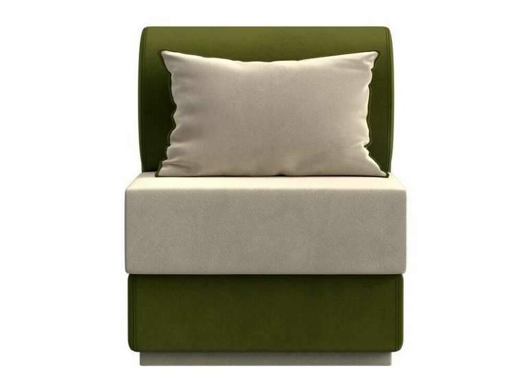 Кресло Кипр зелено-бежевого цвета