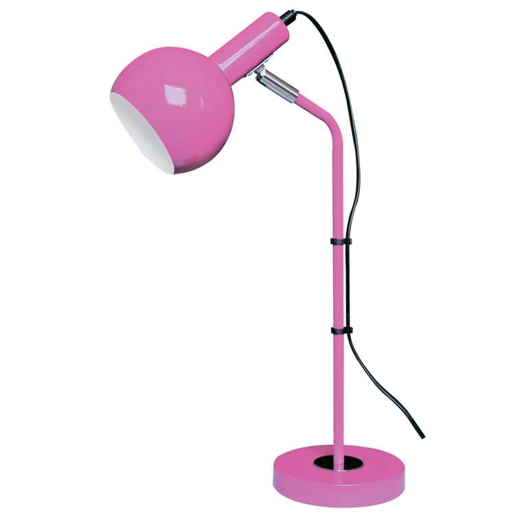 Настольная лампа UML-B702 E14 PINK (пластик, цвет розовый)