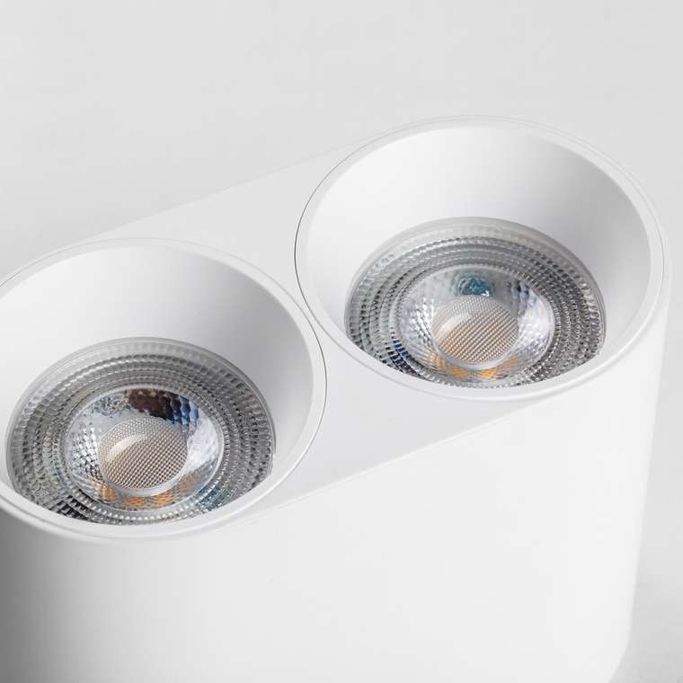 Рамка (светильник) PVC д/LED-модулей 941хх и LED-ламп D50мм RULLO 2x ROUND БЕЛЫЙ