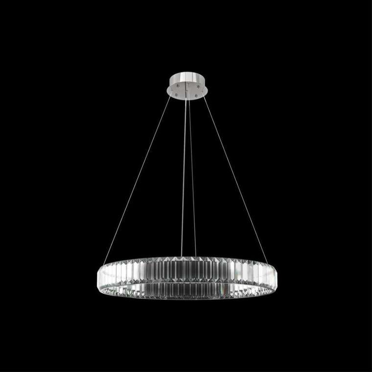 Подвесной светильник Crystal ring 10135/600 Chrome (стекло, цвет прозрачный)