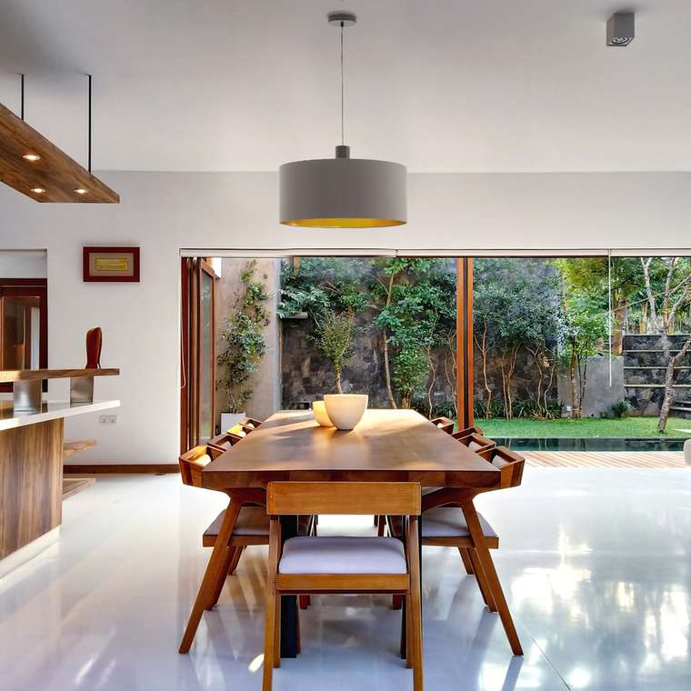 Подвесной светильник Concessa 1 97683 (ткань, цвет коричневый)