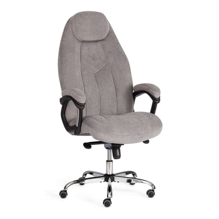 Офисное кресло Boss lux серого цвета