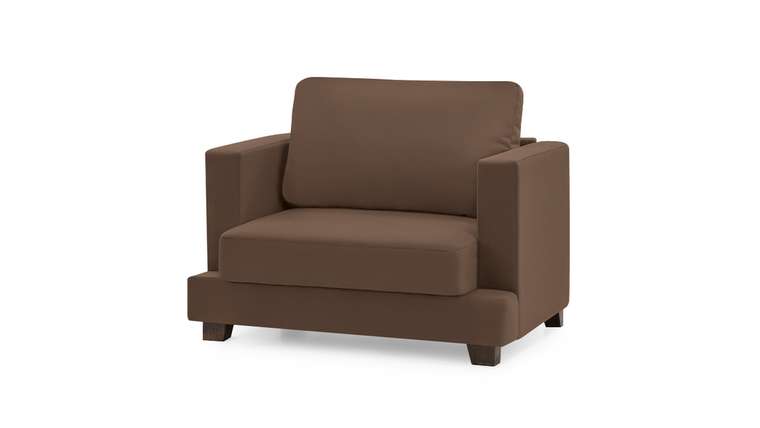 Кресло Плимут коричневого цвета