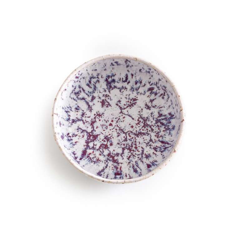 Комплект из четырех пиал Hortensia бело-фиолетового цвета