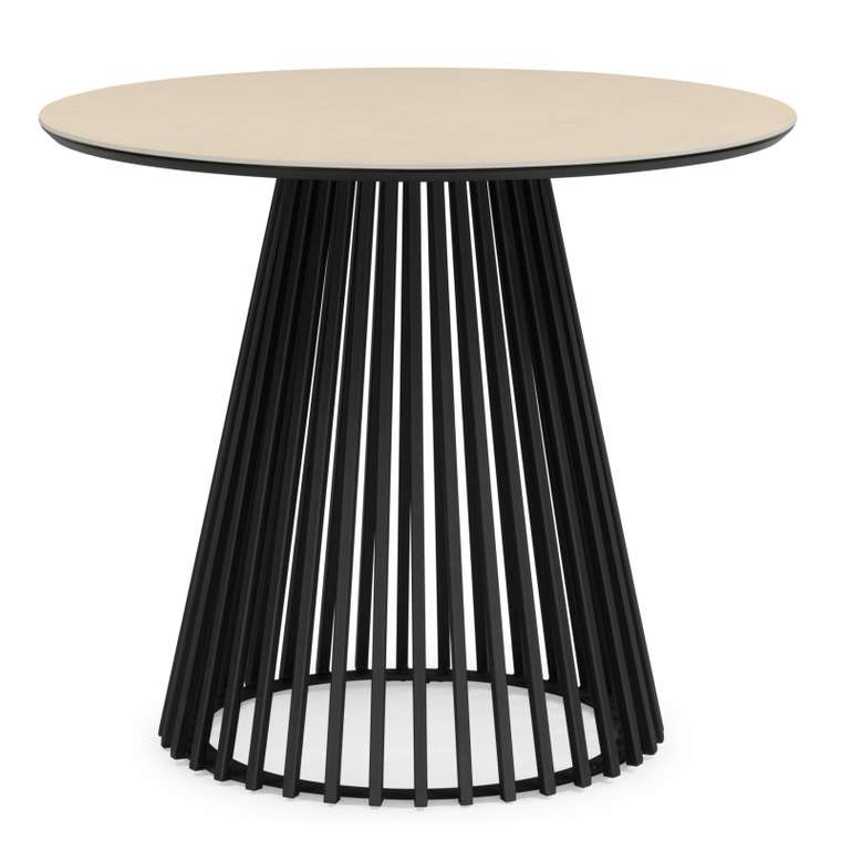 Обеденный стол Нэнси 90 бежевого цвета